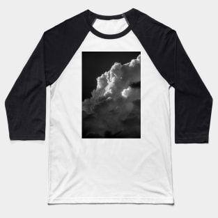 Clouds 4 In Black and White Baseball T-Shirt